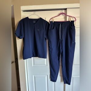 JAANUU Men’s scrub set-Navy blue